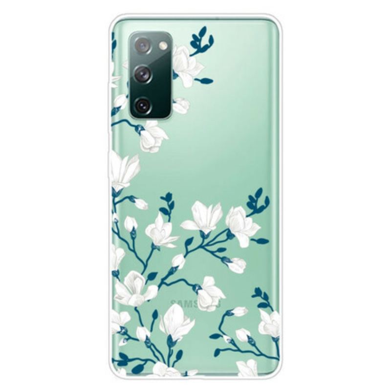 Maskica Samsung Galaxy S20 FE Bijelo Cvijeće
