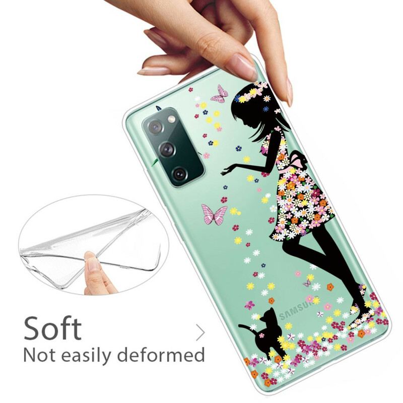 Maskica Samsung Galaxy S20 FE Lijepa Cvjetna Glava