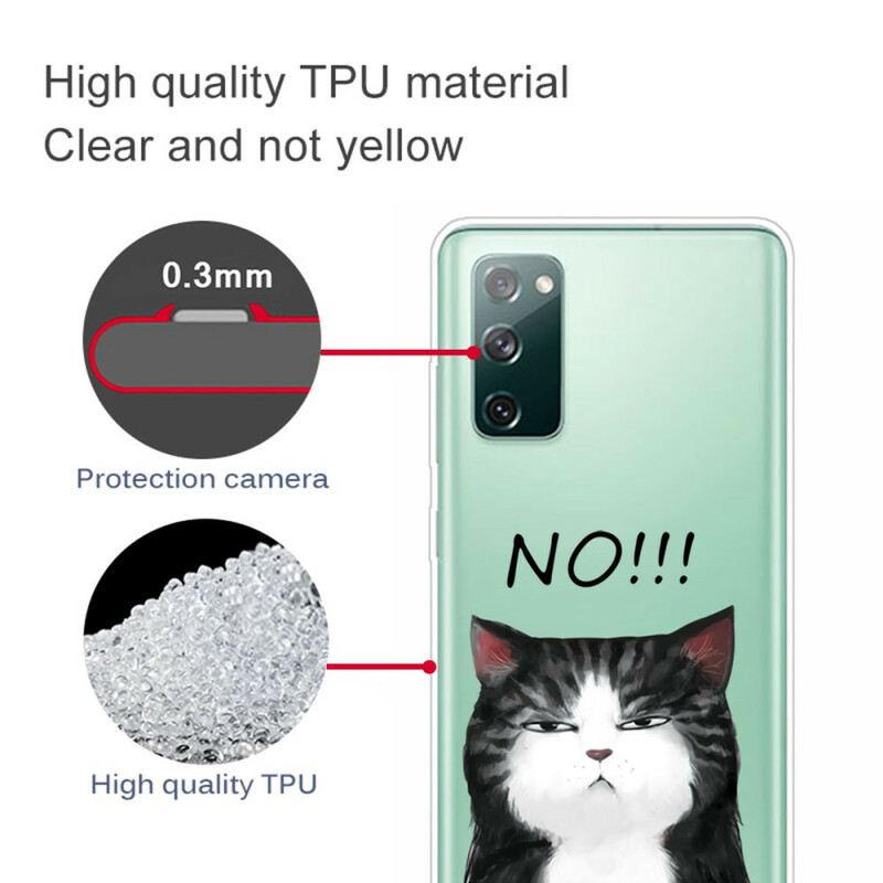Maskica Samsung Galaxy S20 FE Mačka Koja Kaže Ne