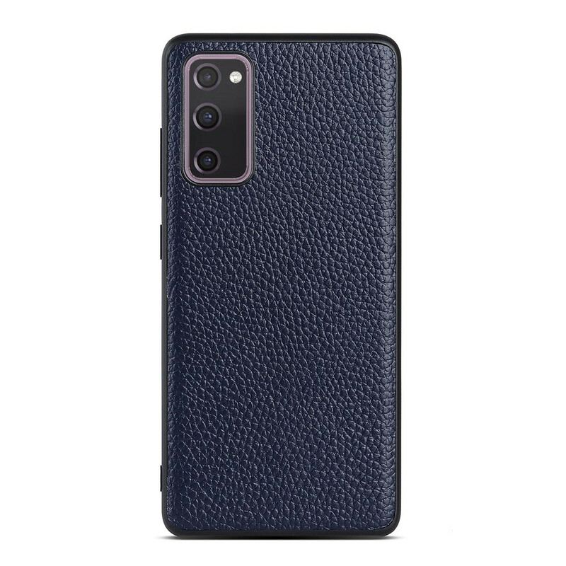Maskica Samsung Galaxy S20 FE Prava Litchi Koža