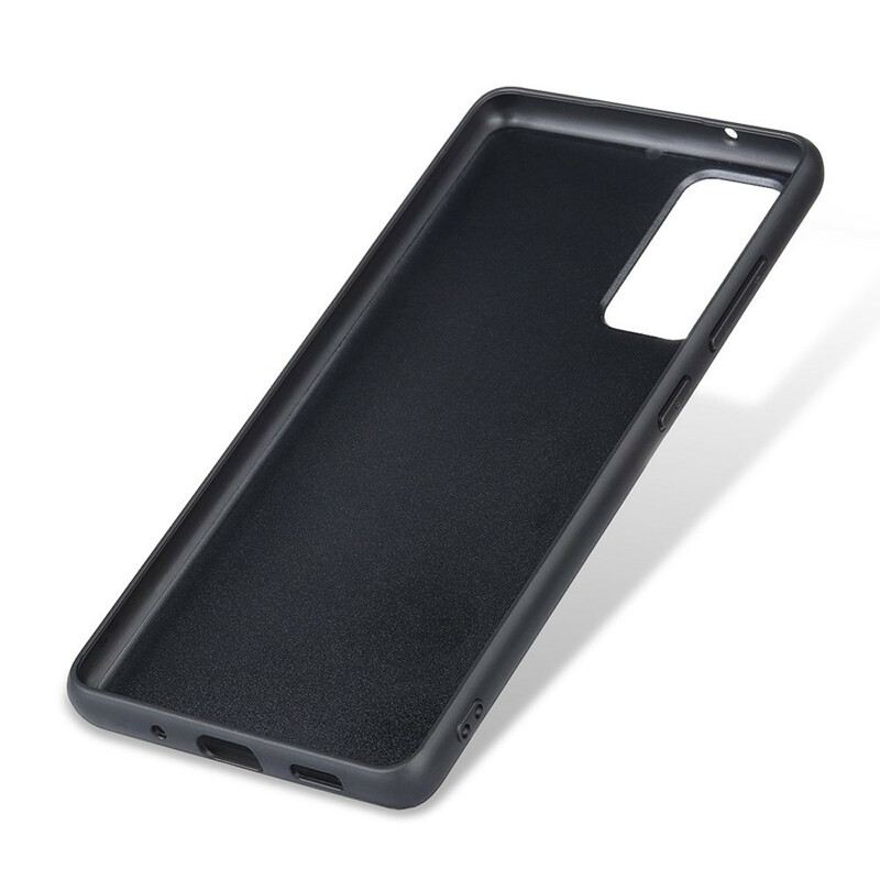 Maskica Samsung Galaxy S20 FE Prava Litchi Koža