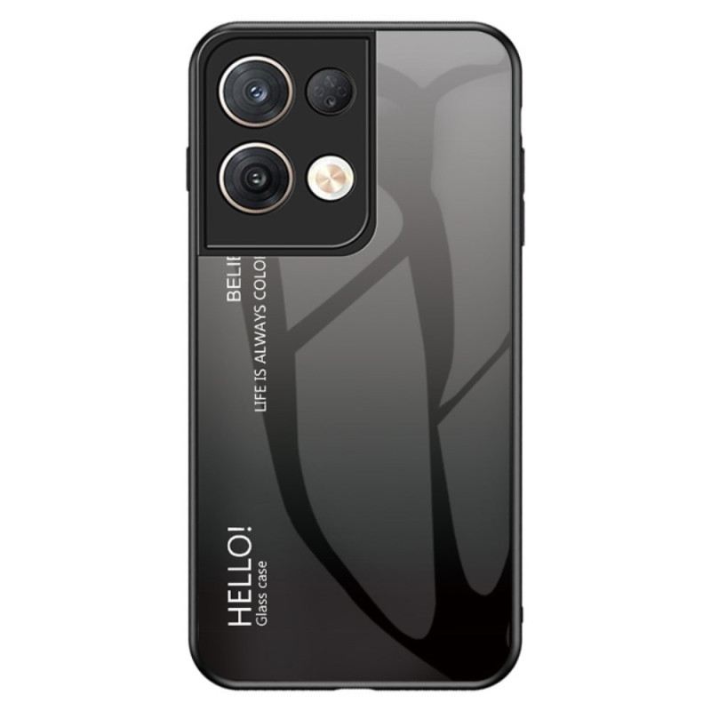 Maskica Oppo Reno 8 Pro Kaljeno Staklo Pozdrav