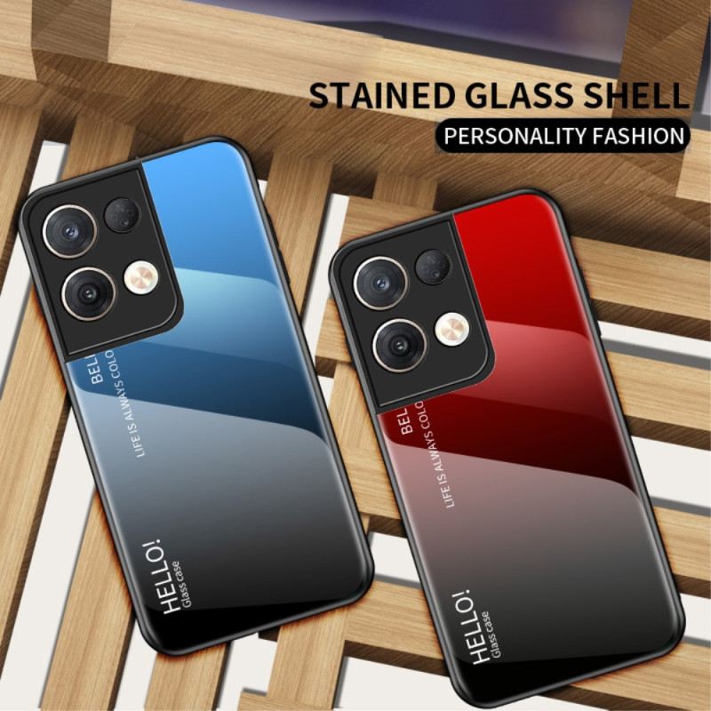 Maskica Oppo Reno 8 Pro Kaljeno Staklo Pozdrav