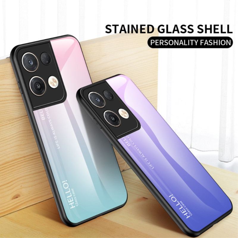 Maskica Oppo Reno 8 Pro Kaljeno Staklo Pozdrav