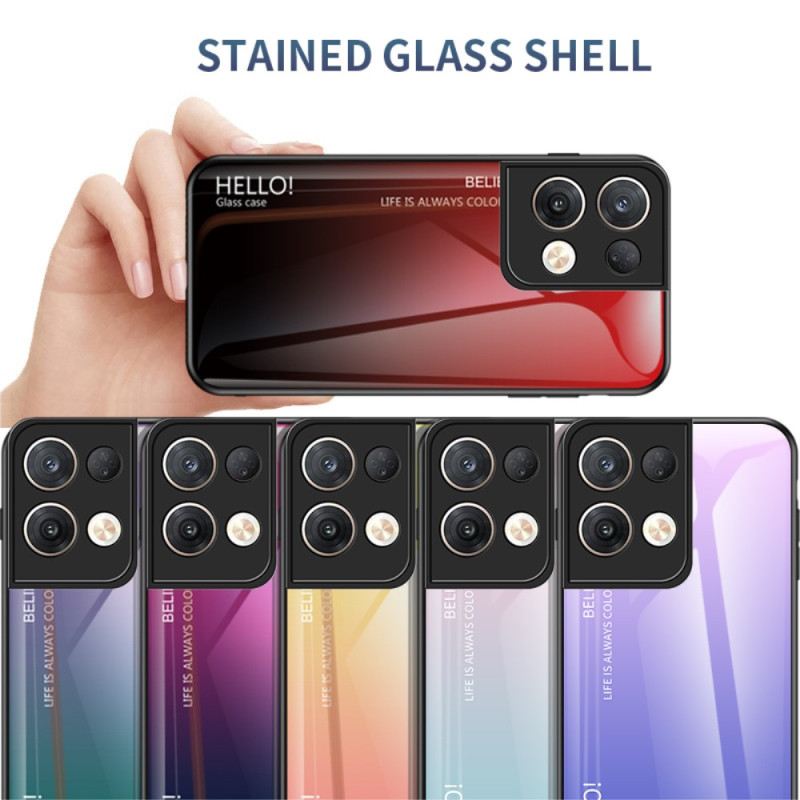 Maskica Oppo Reno 8 Pro Kaljeno Staklo Pozdrav