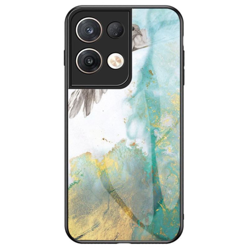 Maskica Oppo Reno 8 Pro Mramorno Kaljeno Staklo