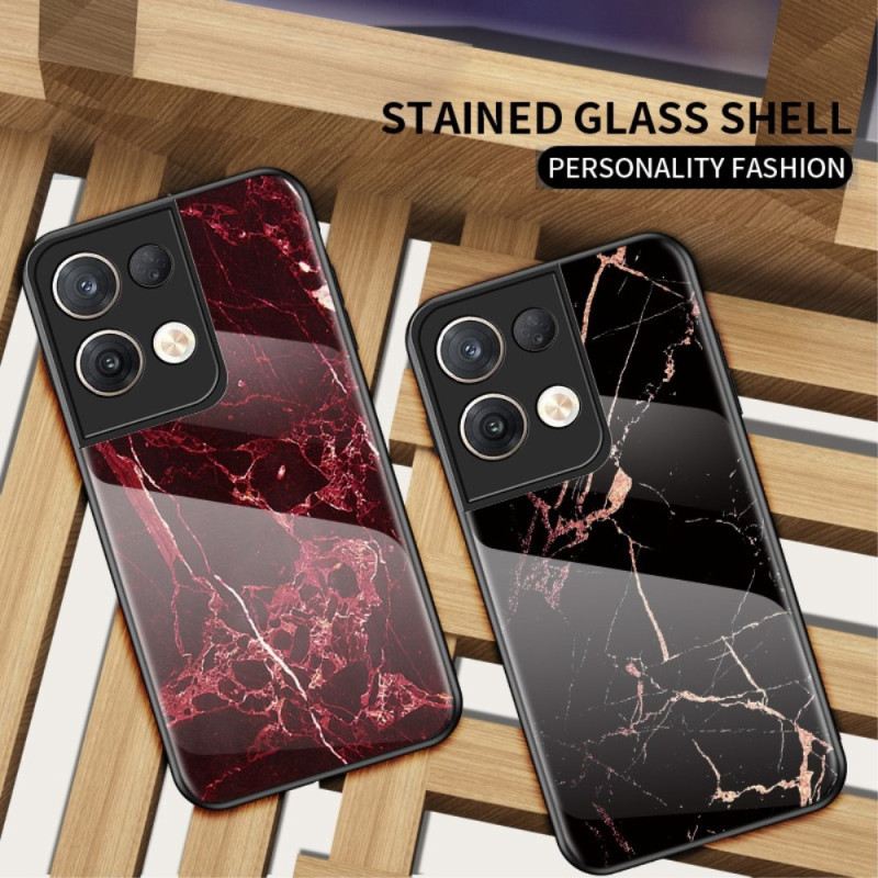 Maskica Oppo Reno 8 Pro Mramorno Kaljeno Staklo