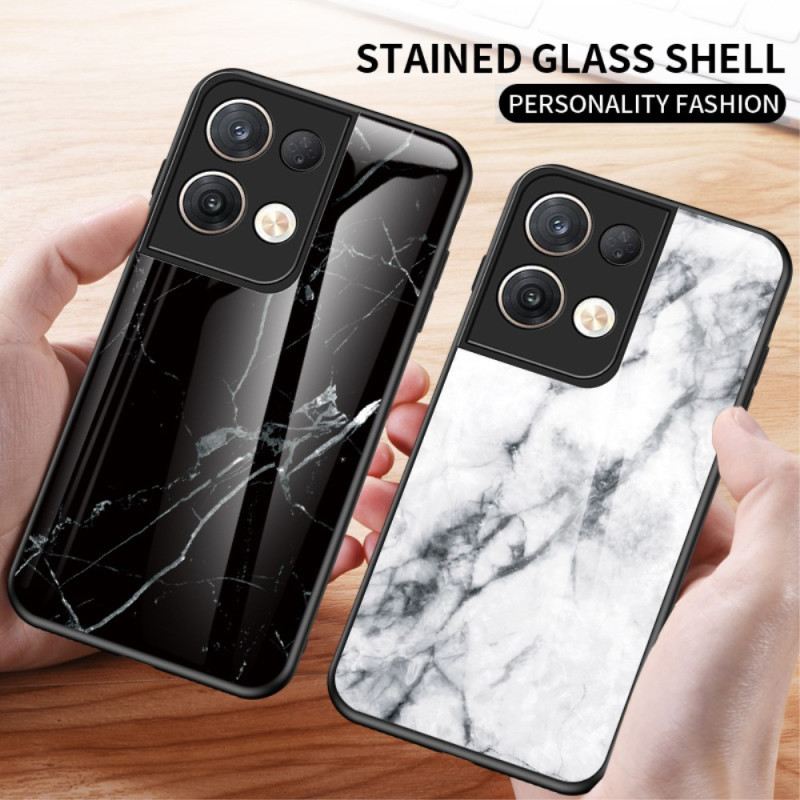 Maskica Oppo Reno 8 Pro Mramorno Kaljeno Staklo