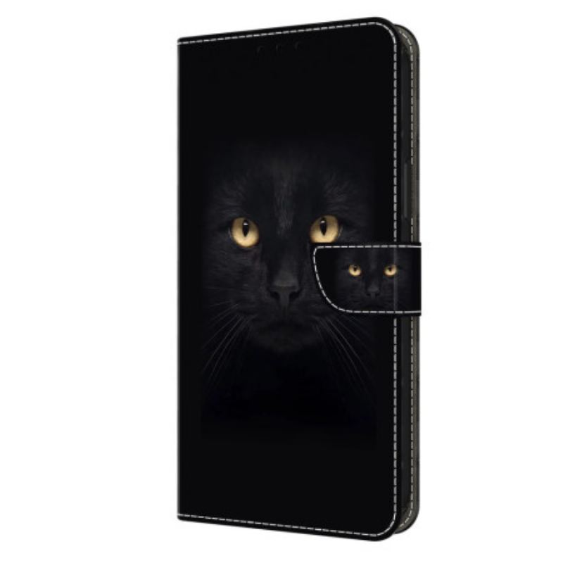 Kožna Futrola Oppo A98 5g Crna Mačka