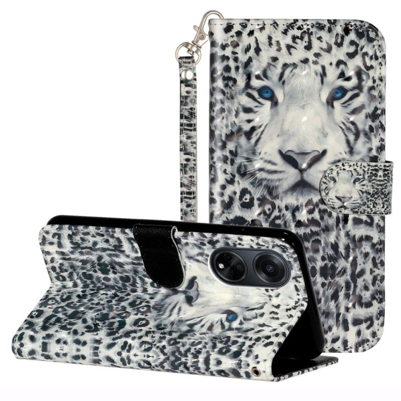 Kožna Futrola Oppo A98 5g Leopard Remen