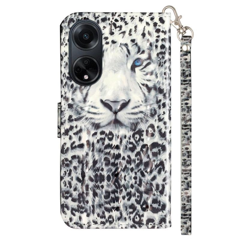 Kožna Futrola Oppo A98 5g Leopard Remen
