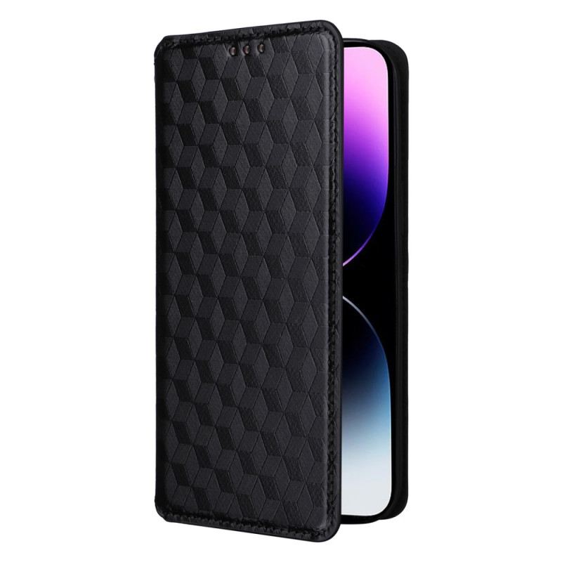 Flip Futrola iPhone 15 Kožna Futrola 3d Kocke