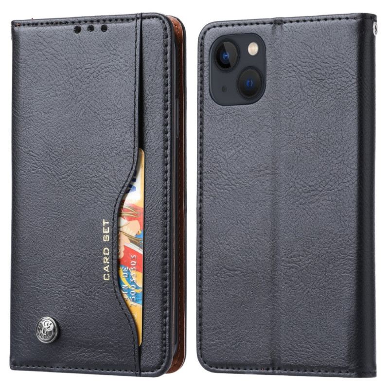 Flip Futrola iPhone 15 Kožna Futrola Set Kartica