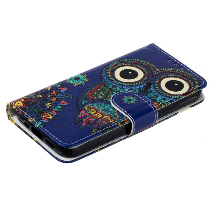 Flip Futrola iPhone 15 Plemenska Sova S Remenom