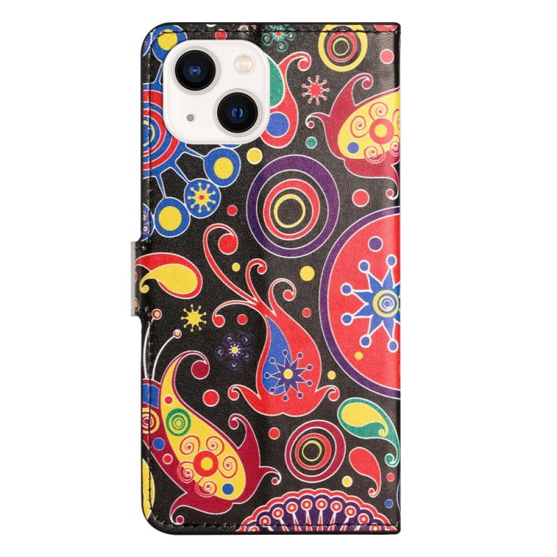 Flip Futrola iPhone 15 Uzorak Galaksije