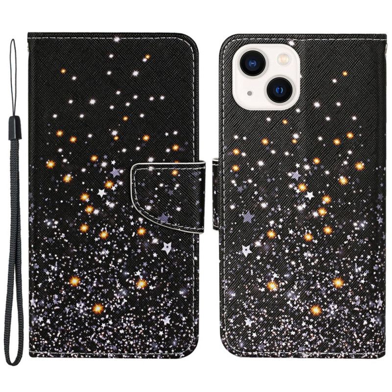 Futrola iPhone 15 Zvjezdasti Tuš S Remenom