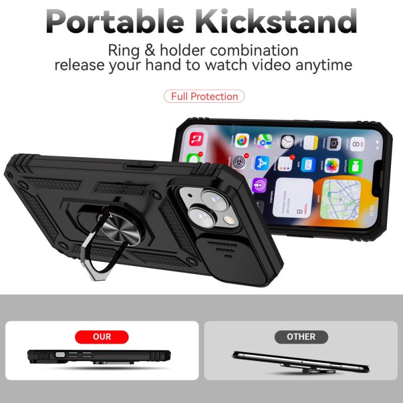 Maskica iPhone 15 Potporni Prsten I Štitnik Za Leće