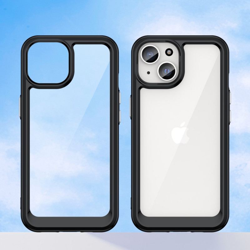Maskica iPhone 15 Prozirni Silikonski Rubovi