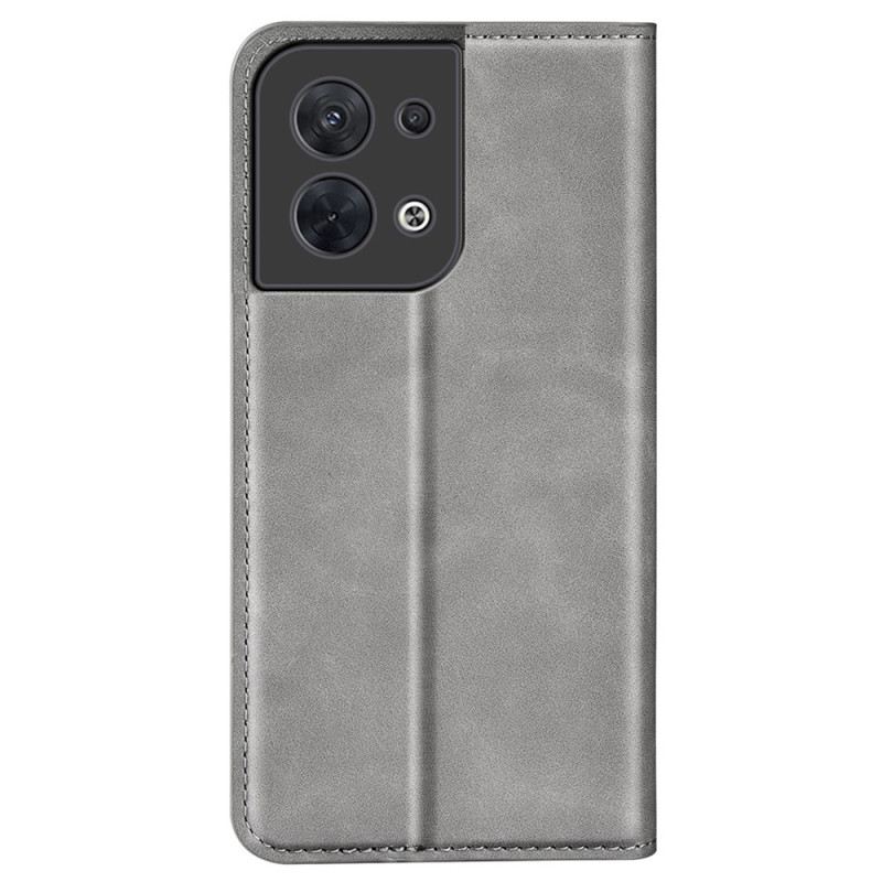 Flip Futrola Oppo Reno 8 Kožna Futrola Klasičan Dizajn