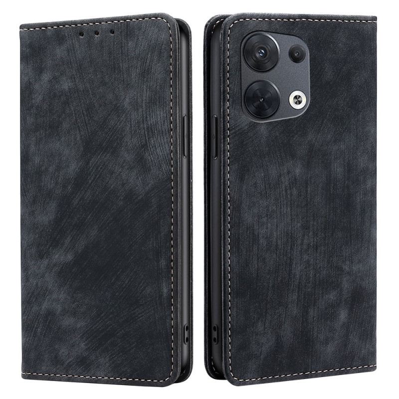Flip Futrola Oppo Reno 8 Kožna Futrola Stilizirana Umjetna Koža
