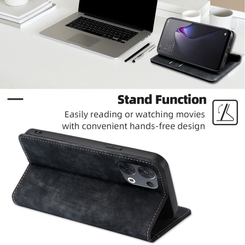 Flip Futrola Oppo Reno 8 Kožna Futrola Stilizirana Umjetna Koža