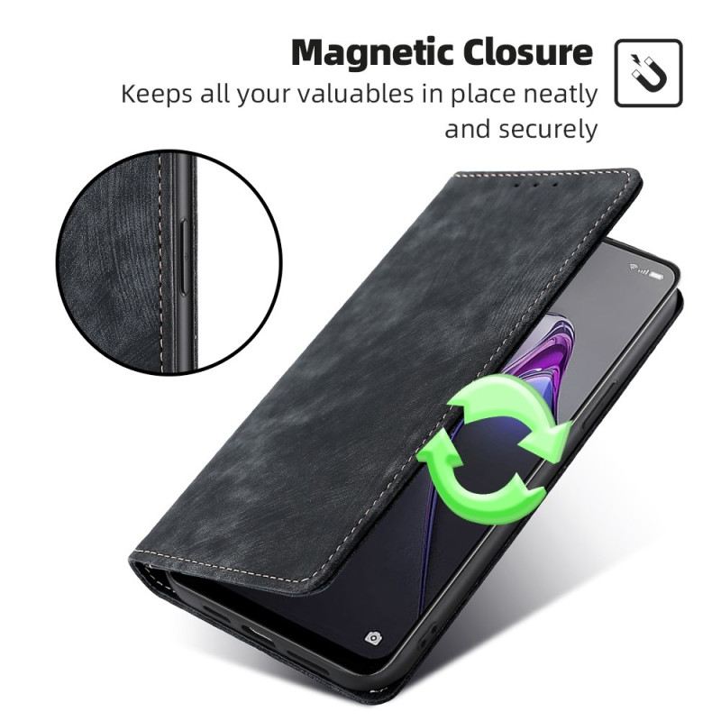 Flip Futrola Oppo Reno 8 Kožna Futrola Stilizirana Umjetna Koža