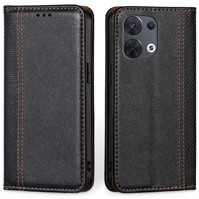 Flip Futrola Oppo Reno 8 Kožna Futrola Vintage Umjetna Koža