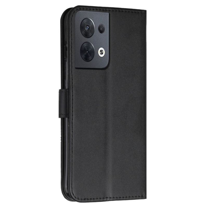 Futrola Oppo Reno 8 Geometrijski Kožni Efekt Remena