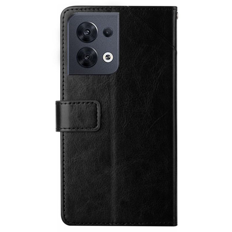 Futrola Oppo Reno 8 Stilski Kožni Geo Y Dizajn