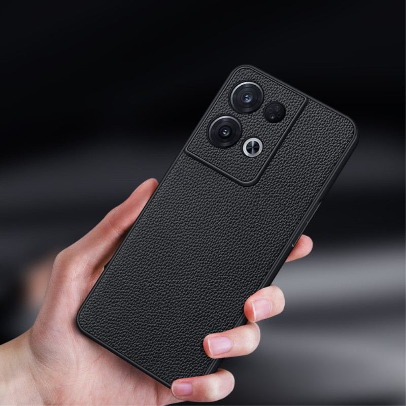 Maskica Oppo Reno 8 Prava Litchi Koža