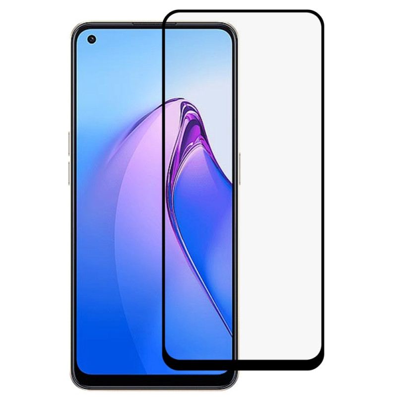 Oppo Reno 8 Kaljeno Staklo. Zaštitno Staklo. Crni Rubovi