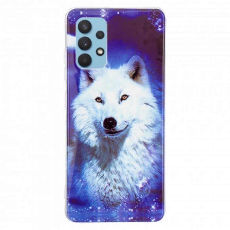 Maskica Samsung Galaxy A32 Fluorescentna Vučja Serija