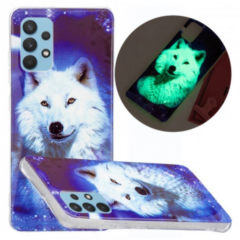 Maskica Samsung Galaxy A32 Fluorescentna Vučja Serija