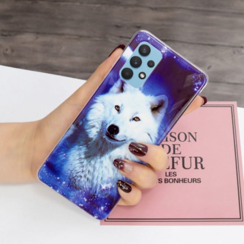 Maskica Samsung Galaxy A32 Fluorescentna Vučja Serija