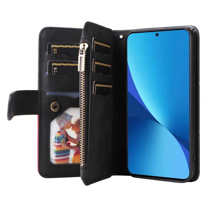 Flip Futrola Xiaomi 12 Lite Dvobojna Torbica S Novčićima