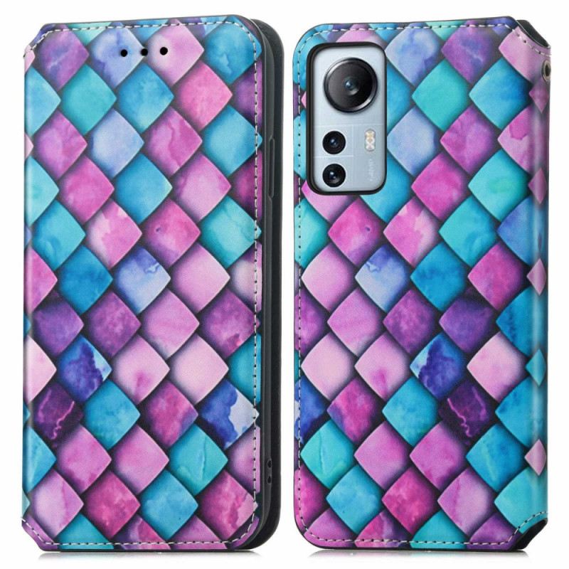 Flip Futrola Xiaomi 12 Lite Kožna Futrola Caseneo Rfid Dizajn