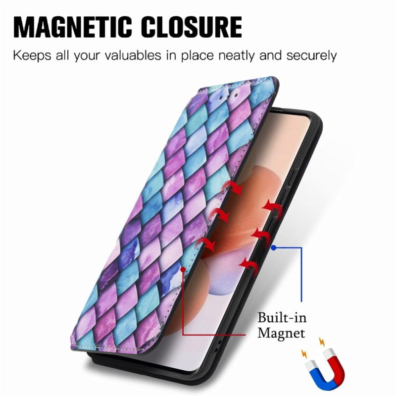 Flip Futrola Xiaomi 12 Lite Kožna Futrola Caseneo Rfid Dizajn