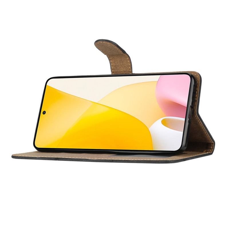 Futrola Xiaomi 12 Lite Linije Remena S Efektom Kože