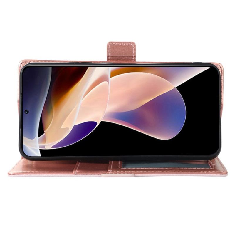 Kožna Futrola Xiaomi 12 Lite Novčanik Odvojivi Novčanik I Uzica