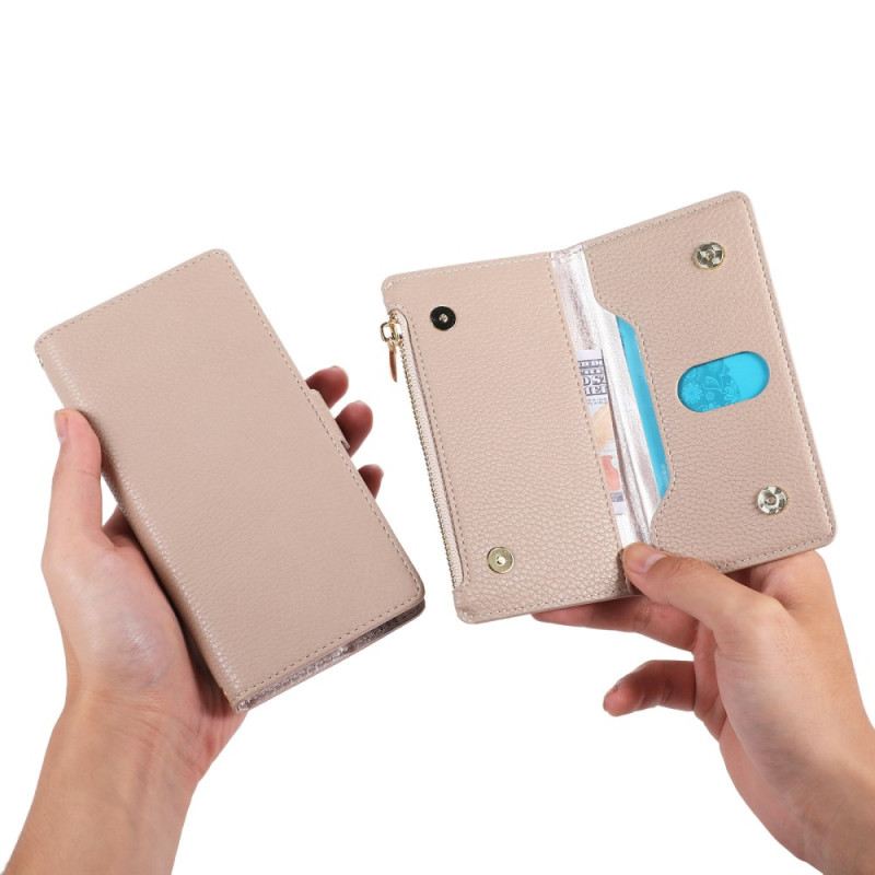 Kožna Futrola Xiaomi 12 Lite Novčanik Odvojivi Novčanik I Uzica