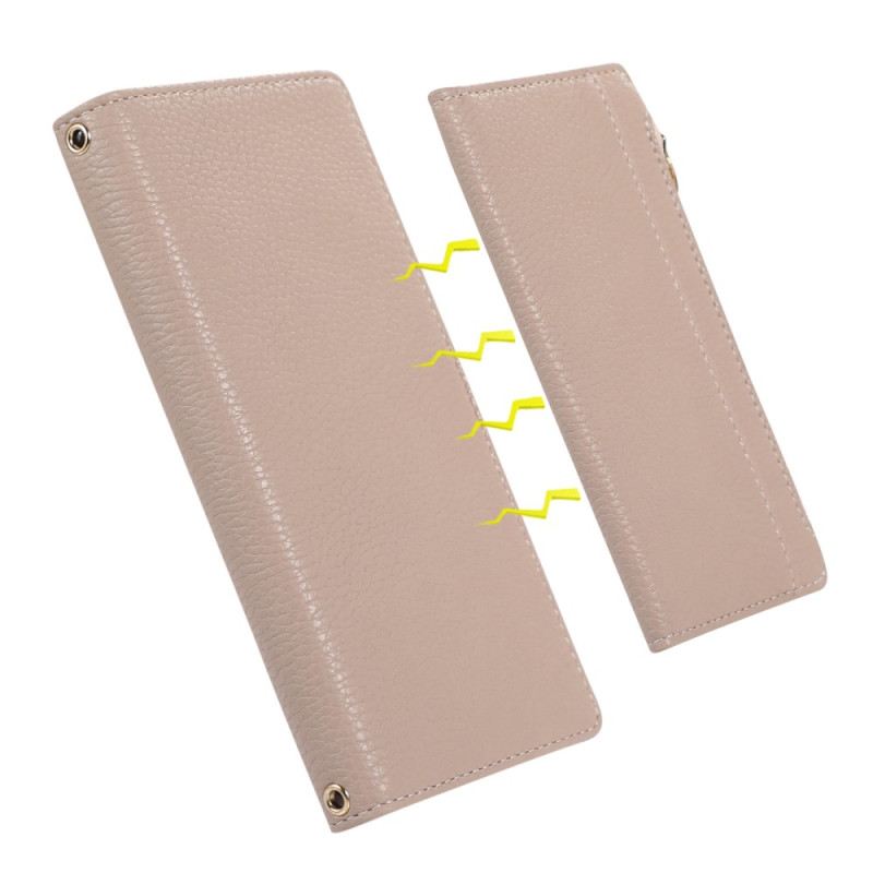 Kožna Futrola Xiaomi 12 Lite Novčanik Odvojivi Novčanik I Uzica