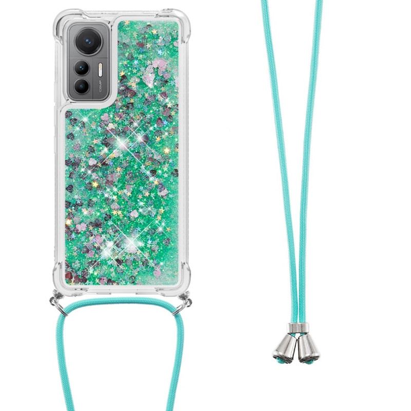 Maskica Xiaomi 12 Lite Dizajn Šljokica Sa Uzicama