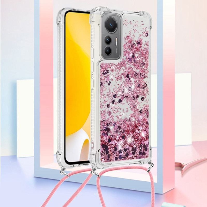 Maskica Xiaomi 12 Lite Dizajn Šljokica Sa Uzicama