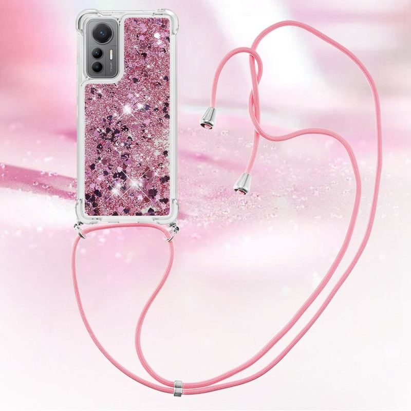 Maskica Xiaomi 12 Lite Dizajn Šljokica Sa Uzicama