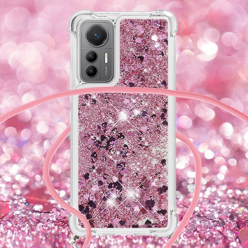 Maskica Xiaomi 12 Lite Dizajn Šljokica Sa Uzicama
