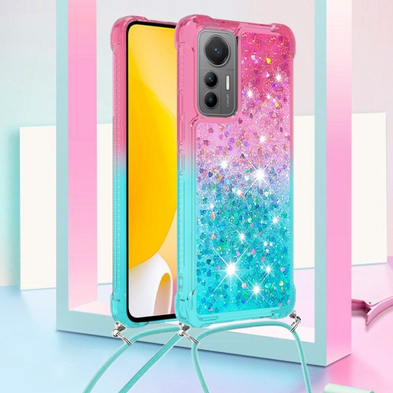 Maskica Xiaomi 12 Lite Glitter Silikonski Kabel