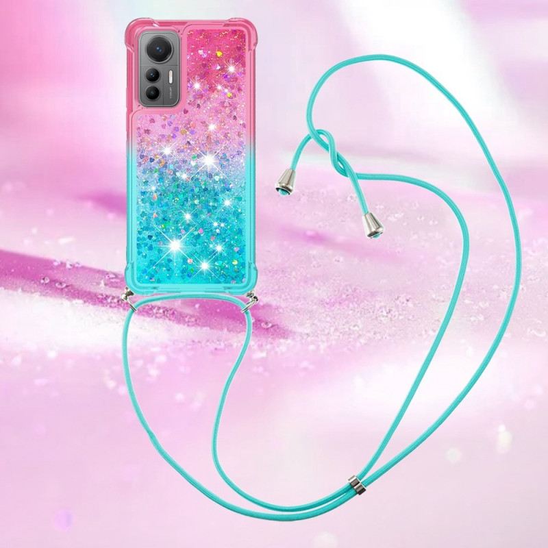 Maskica Xiaomi 12 Lite Glitter Silikonski Kabel