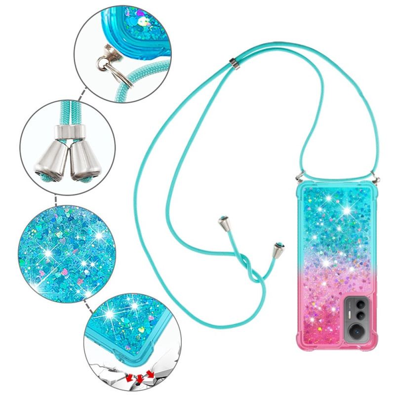 Maskica Xiaomi 12 Lite Glitter Silikonski Kabel