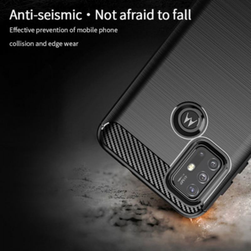 Maskica Moto G30 / G10 Mofi Brušena Karbonska Vlakna