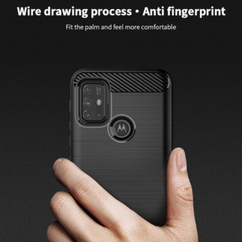 Maskica Moto G30 / G10 Mofi Brušena Karbonska Vlakna